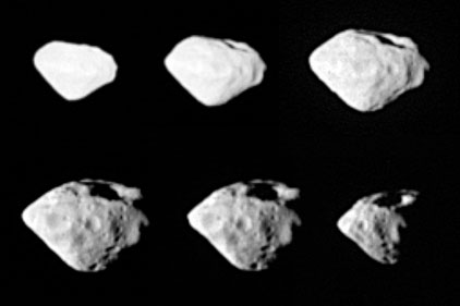 Photo : rotation de l'astéroïde Steins