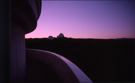 photo de l'OHP au coucher du soleil
