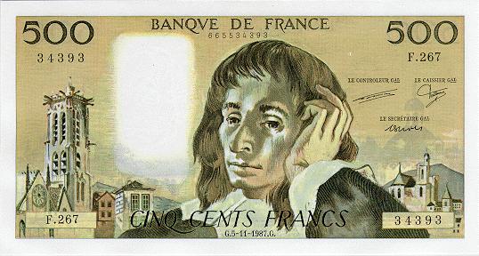 billet de 500 francs